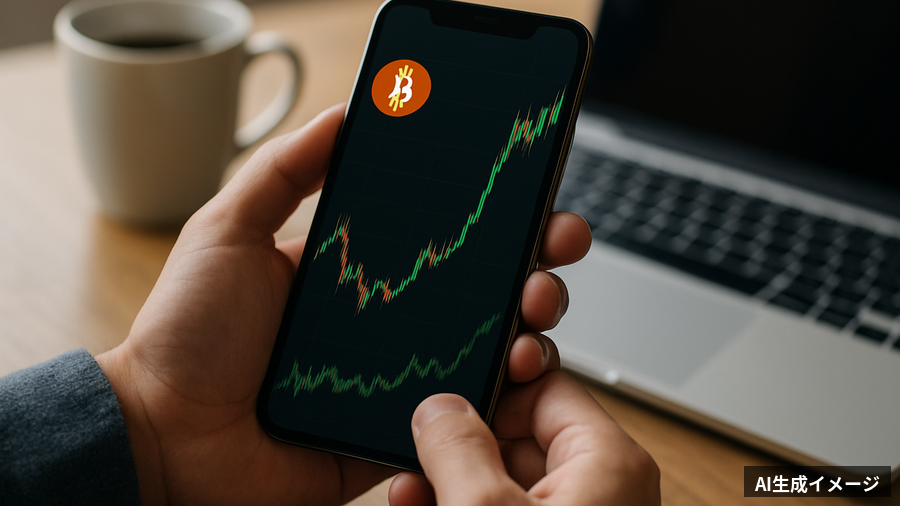 ビットコイン一時7.7%急騰 トランプ氏と業界幹部の会合を控え規制緩和期待のイメージ
