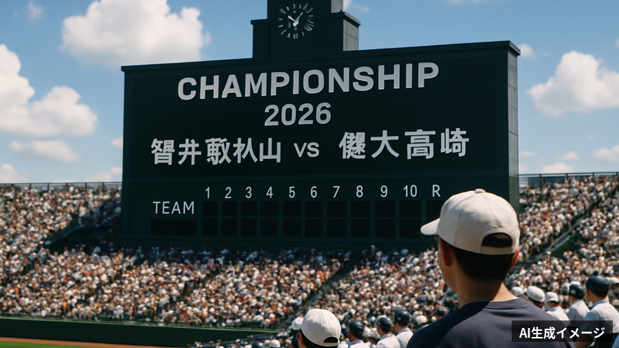 夏の甲子園2026決勝は智弁和歌山vs健大高崎 8月22日開催のイメージ