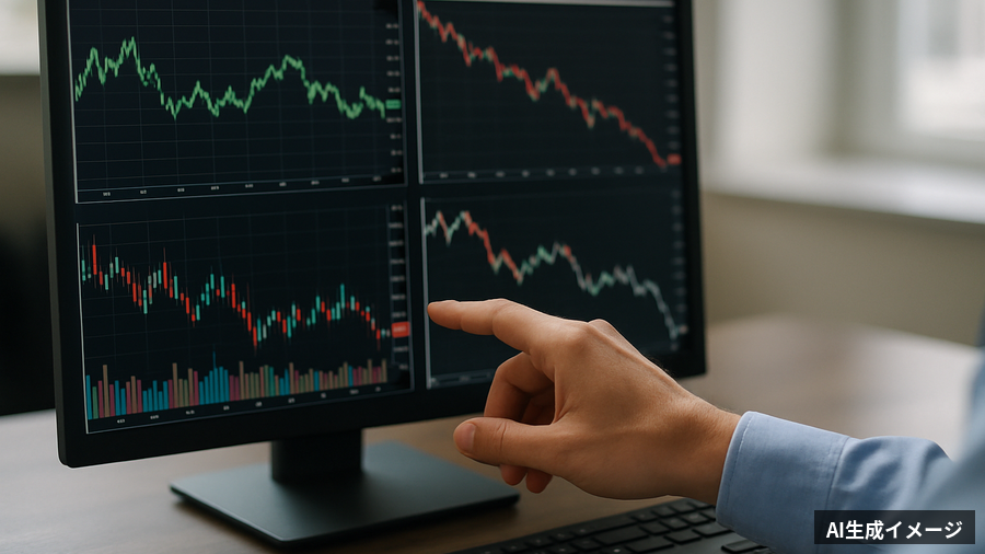 日経平均が反落 米ウォルマート急落と中東不安が重荷にのイメージ